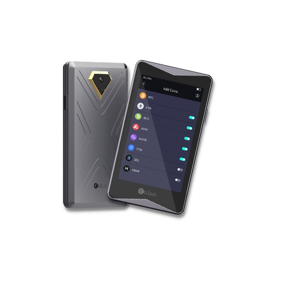 Custodia In Pelle PU Per ELLIPAL TITAN – Portafoglio Crypto Hardware, Antigraffio E Antiurto, Nero